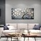 Canvas Wall Art – White Tree of Life Flowers, 30"x60", Modern Bedroom & Living Room Decor, Ready to Hang